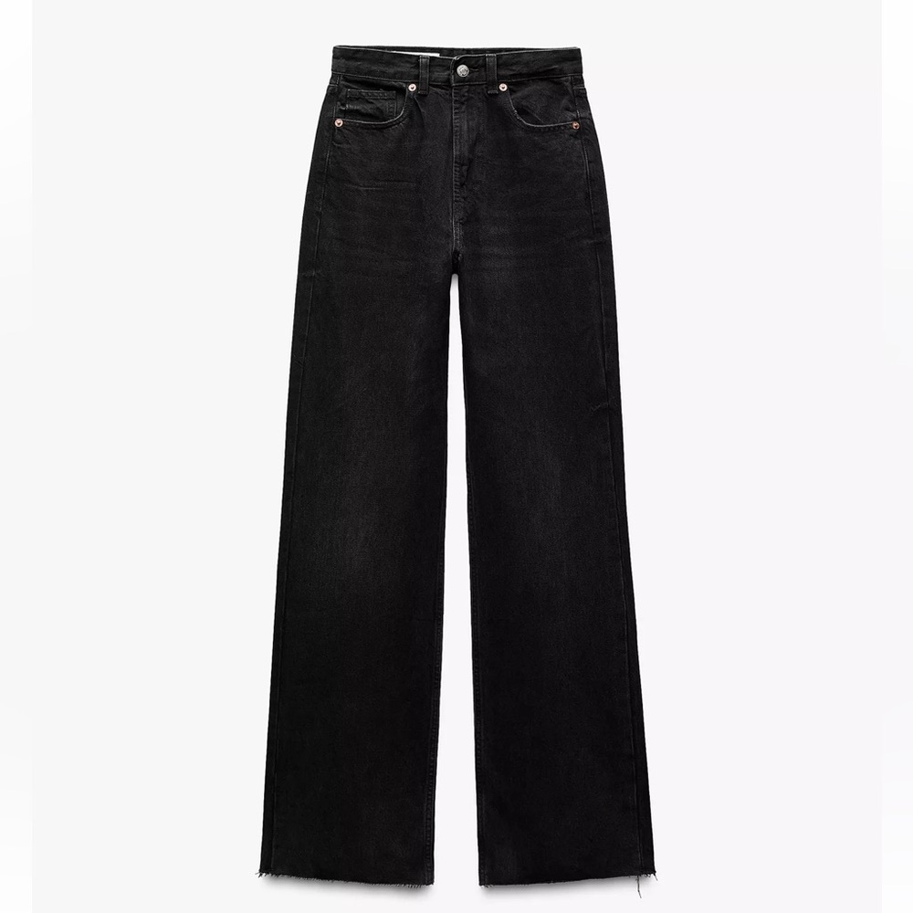 ZARA Wide Leg Jeans in Black